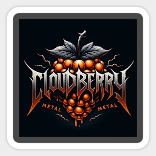 Cloudberry metal metal Sticker